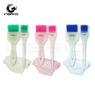 Dyeing Brush Dyeing Bowl Three-Piece Set Glitter Hair Dyeing Brush Hair Salon Dyeing Cream Color Dye