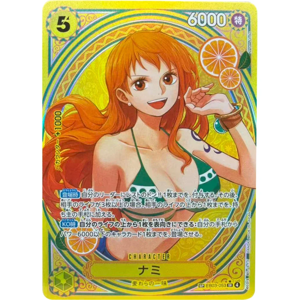 Bandai | ONE PIECE Collection Cards EB03 Nami Boa Hancock SP JPN DIY High Quality Self Made Game Ani