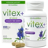 VH Nutrition VITEX+ | Vitex Chasteberry Supplement 60 Capsules for Women | Hormonal Balance* and Fer