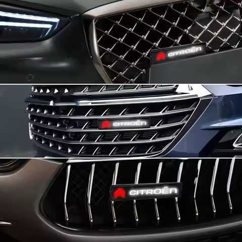LED Front Hood Grille Emblem Badge Decorative Car Light For Citroen C1 C3 C4 C5 C6 2CV VTS Picasso C