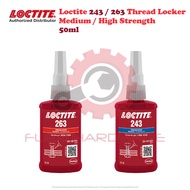Loctite 243 / 263 Medium / High Strength Threadlocker RED / BLUE 50ml