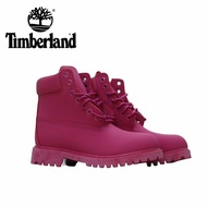 Timberland Nubuck Leather  Dark Pink Anti Fatigue Outdoor Classic High Top Boots 3640 KLWG B0GE QE8C