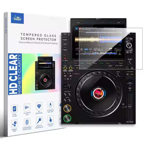 Tempered Glass Screen Protector for AlphaTheta CDJ-3000X, for Pioneer DJ CDJ-3000X Professional DJ P