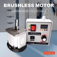 Brushless DC Servo Motor Kit High Power 220V 600W 800W Speed Adjustable Controller Servo Motor for L