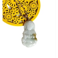 冰种玉石观音菩萨吊坠项链 /观音佛牌吊坠Guanyin Buddha amulet pendant观音牌 观音项链