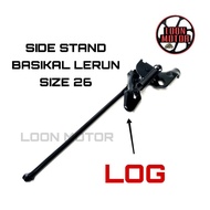 SIDE STAND BASIKAL 26 LERUN WITH LOG