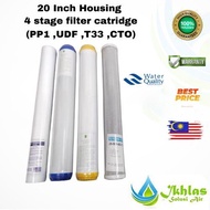 20" inch Water Filter Replacement Catridge/ PP, UDF ,COCONUT SHELL CARBON (T33) ,CTO FILTER