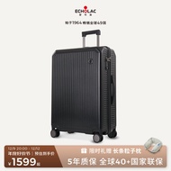 Echolac Business Suitcase Scratch-Proof Pc Metal Corner Trolley Case Aircraft Wheel Men's Luggage