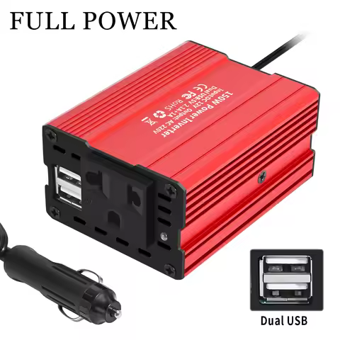 500W 1500W 4000W Power Inverter DC 12V to AC 220V EU Plug with USB-C QC3.0 Cooling Fan for Car Home 