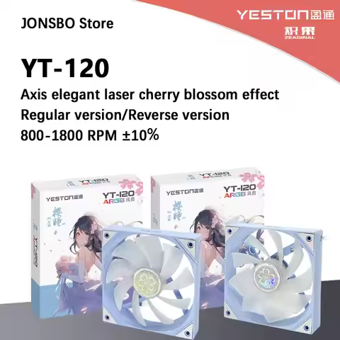 ZEAGINAL YESTON YT-120 Chassis cooling fan 120x120x25mm/800~1800RPM The Cherry pupil flower marries