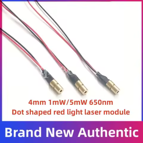 5 10pcs Small size 4mm 1mW 650nm dot shaped red laser module fine micro laser 5mW 650nm adjustable f