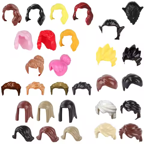 Building Blocks Accessories Compatible Figures Body Parts Boy Girls Hairstyle 1PC or 5PCS or 10PCS M