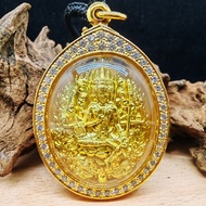 金般川四面佛 roi et phra arjan tom頭幫 四面神 已鑲好意大利金防水殼