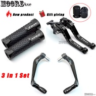 Mooreaxe For YAMAHA TMAX530 TMAX500 TMAX560 T-MAX Motorcycle Brake Clutch Lever with Handlebar Grips with Levers Protector Guard Set YSTZ03