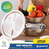 EHS Stainless Steel Bowl Strainer Cutter Slicer Bowl