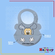 BABY BIB Celemek Makan Bayi Slaber Silikon Waterproof Anak Bibs Karakter  Karet Baby Burb Apron Sili