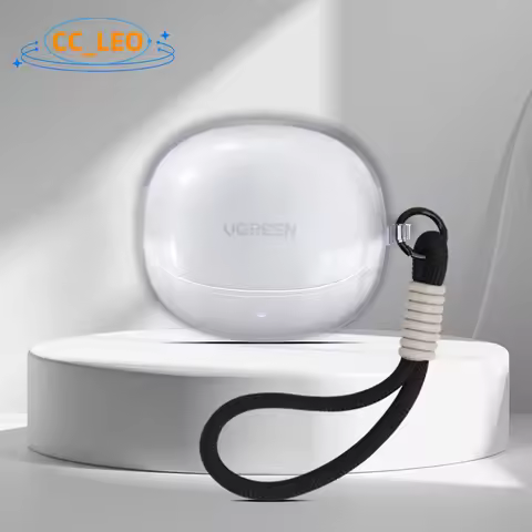 for UGREEN LightBuds Pro Case Clear TPU Soft Case Cute Lanyard Suitable for UGREEN HiTune H6 Pro Pro