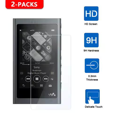 2Pcs Tempered Glass Screen Protector for Sony Walkman nw a55 a50 wm1z wm1a NW-A55 NW-A50 NW-WM1Z NW-