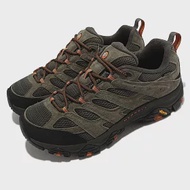 Merrell 登山鞋 Moab 3 GTX Wide 男鞋 寬楦 綠 黑 防水 支撐 戶外 ML035801W