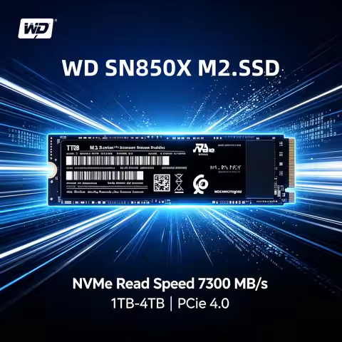 Original Western Digital SN850X WD 1TB Solid State Drive 2TB NVMe PCIe Gen 4.0 M.2 2280 SSD 7300MB/s