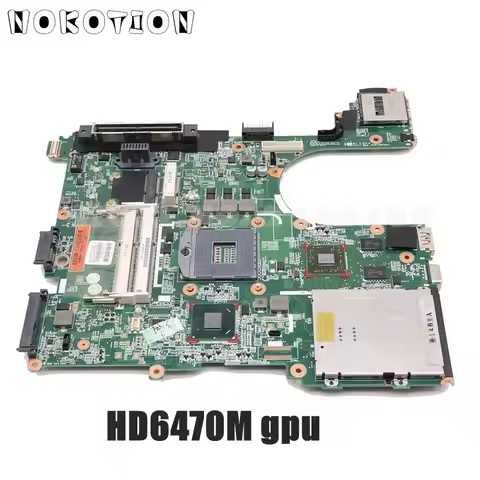 NOKOTION 684323-001 646967-001 For HP EliteBook 8560P 6560B Laptop Motherboard QM67 DDR3 HD6470M Vid