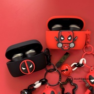 Jabra Elite 4 Active Case Cartoon Ring Lanyard Jabra Elite 3 Silicone Soft Case Cover E2 Cartoon Deadpool Keychain Charm Jabra Elite 75T 85T 65 Headphone Case Cover Shockproof Case Cover Jabra Elite 7 Pro Active Cover