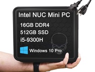 Intel NUC9i5QNX 4-Core i5-9300H, 16GB RAM, 512GB PCIe SSD, 2 x Thunderbolt, WiFi 6, HDMI, Windows 11