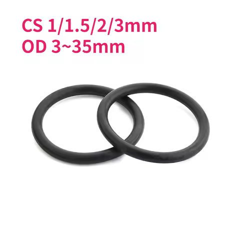 CS 1/1.5/2/3mm OD 3~35mm NBR Black O Ring Gasket Nitrile Rubber High Pressure O-Rings NBR Corrosion 