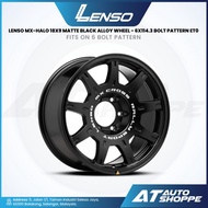 Lenso MX-Halo - Matte Black 18x9 ET0 6x114.3 (1 Piece)