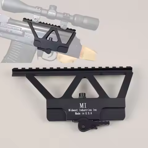 Tactical Scope Mount Rings Midwest for Saiga AK47 AK74 QD Picatinny for AK Gun Side Rail Picatinny T
