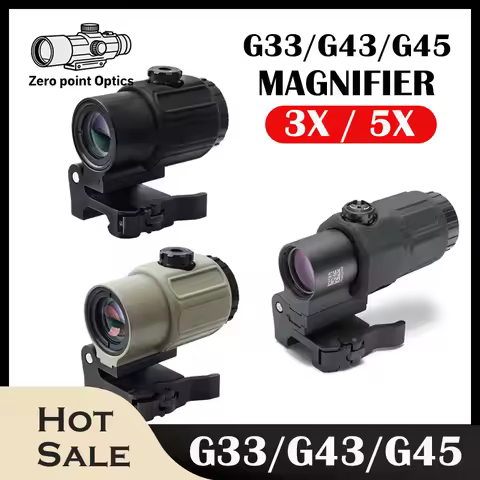 Eotech G33 G43 G45 Sight Fixed 3X 5X Magnifier Scope With Switch to Side Quick Detachable QD Mount F