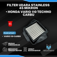 STAINLESS AIR FILTER VARIO TECHNO VARIO 110 CARBON VARIO TECHNO CW CARBON KVB