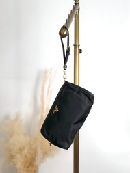 【日本直送 名牌中古包】PRADA 普拉達 手提包 黑色 Logo 尼龍 迷你包 小包 vintage 古董 gnc6de