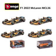 F1 1: 43 Alloy Car Model McLaren F1 2022 McLaren MCL36 Formula