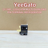 [1/2HP] 4TM MULTI OVERLOAD PIN TERMINAL REFRIGERATOR FREEZER PROTECTIVE COMPRESSOR STARTER / PERLIND