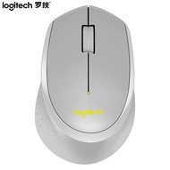 罗技（Logitech）M330 鼠标 无线鼠标 办公鼠标 右手鼠标 带无线微型接收器 灰色