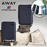 United Airline Amenity Kit Travel Cable Bag Gadget Electronic Organizer Charger Bag Hard Case Pouch