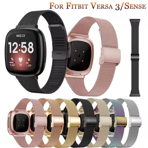 Strap For Fitbit Versa 3/Sense Luxury Milan Bracelet Strap For Fitbit Versa3 Classic Milan Fashion S