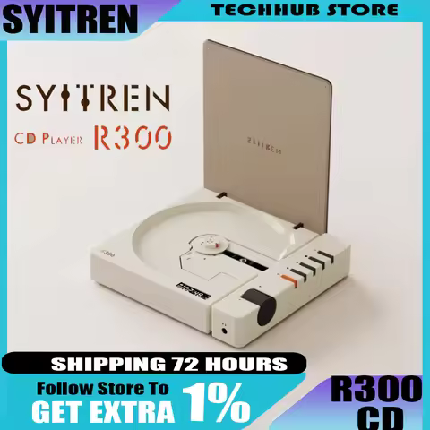 Syitren R300 Portable Wireless Bluetooth HIFI Album Player Music Walkman Support Earphone Optical Ou
