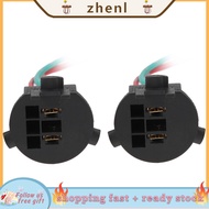 Zhenl Taillight Bulb Socket  Tail Lamp Adapter Reliable 2pcs Durable for Hyundai New S H7 Bulbs Installation