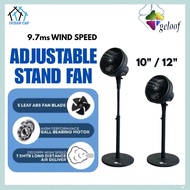 GELOOF 10"&12" Stand Fan Adjustable Height 3 Speed Strong Wind / Stand Fan 10"& 12"