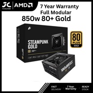 1st Player Steampunk PS-850SP | 850W Gaming Power Supply PSU | 80 Plus Gold | Full Modular | Flat Ca