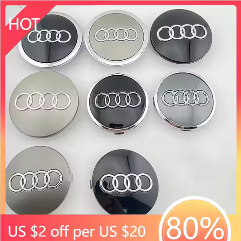 2025 Hot 4pcs 60mm 61mm 69mm 68mm Car Styling Wheel Center Cap Hub Replaced Covers For Audi A3 A4 A5