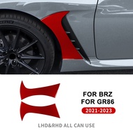 บังโคลนรถ2ชิ้นสำหรับ Subaru BRZ GR86 21-23 AIRSPEED คาร์บอนแท้ตกแต่งรถยนต์แต่งรถอุปกรณ์เสริมรถยนต์