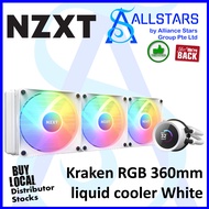 (ALLSTARS : We are Back / DIY PROMO) NZXT Kraken 360 RGB (LCD, White) / 1.54 inch LCD with NZXT CORE RGB (RL-KR360-W1)