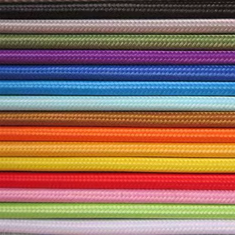 2m 3m 5m 10m 250V 2 Core 0.75mm2 Textile Electric Wire Fabric Cloth Braided Flex Cable Vintage Lamp 