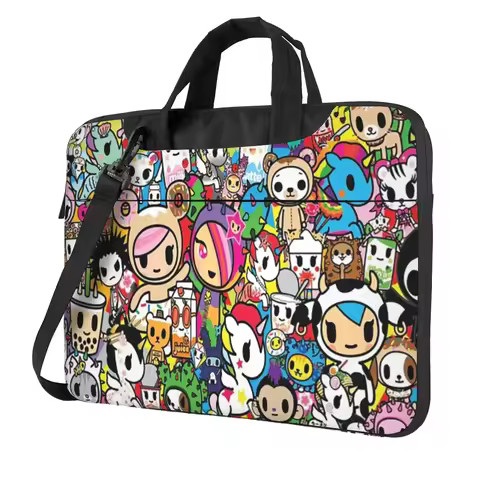 Tokidoki Kawaii Donutella Sandy Unicorno Crossbody Laptop Bag Case Computer Bag 13 14 15.6 Inch Note
