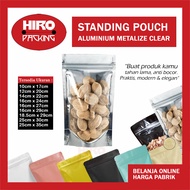 Standing Pouch Plastic Ziplock Aluminum Foil Transparent Clear Coffee Powder Food Snack Wrap Keripik