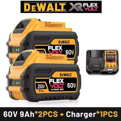 100% Genuine Dewalt 20V/60V Battery 2AH 5AH 6AH 9AhRechargeable Lithium Ion Battery Dewalt DCB200 Po