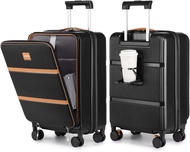 MỚI RA MẮT Vali Du Lịch JOYWAY 20in Mở Trước Có Ngăn Đựng Ly Chuẩn Cabin Máy Bay Nhựa Cứng Siêu Bền